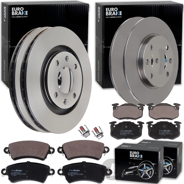Kit Freinage Complet ATEC - Disques Avant 304 Mm Ventilés + Arrière 268 Mm Pleins + Plaquettes Av/Ar - Compatible Citroën Berlingo, C4 Spacetourer, Opel Combo