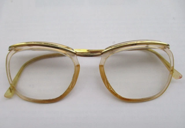 LUNETTES ANCIENNES OR Plaque Style Amor Vintage EUR 9 99 PicClick FR
