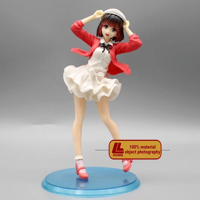 Anime Saekano Fine Megumi Kato White skirt cute Action figure Statue Toy Gift
