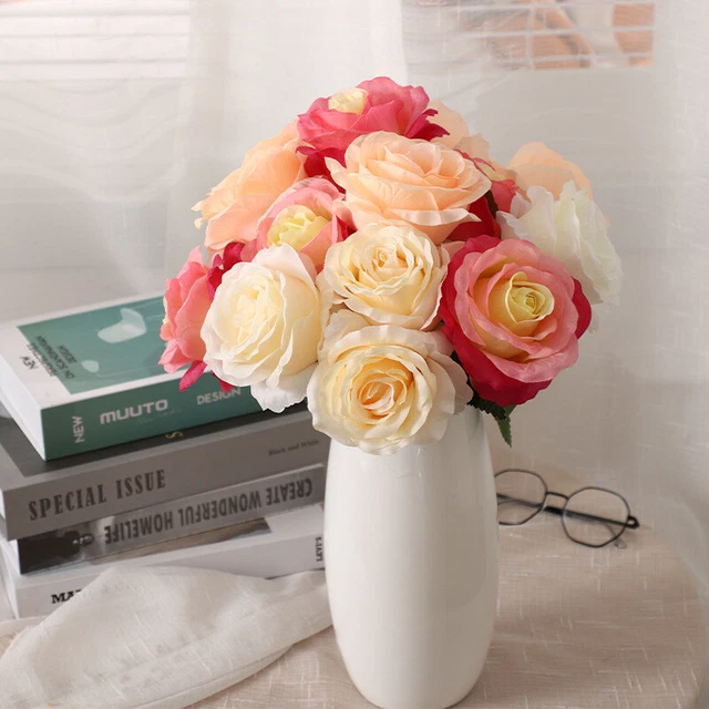 6/12/15/21 Lo último Mesa de Decoración Creativa Simulación de Flores Artificiales Flor Hágalo usted mismo