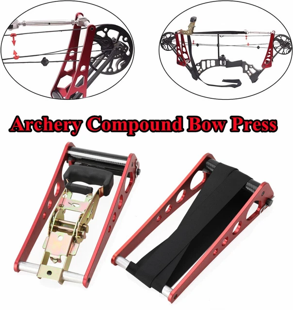 PORTABLE BOW PRESS Ratchet Compound Bow Open Repair String Changer
