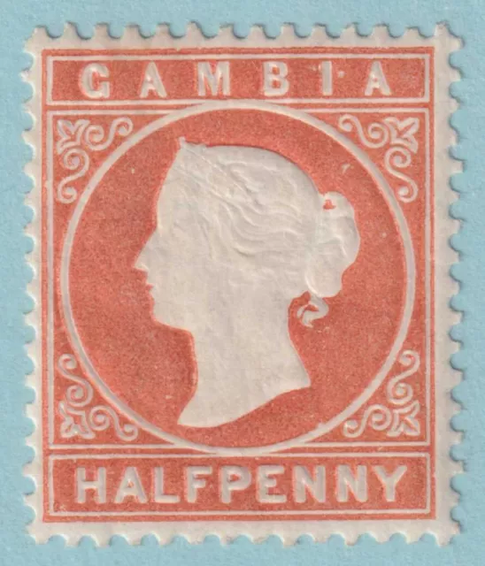 Gambia 5 Double Impression  Mint Hinged Og * No Faults Very Fine! - Jcw