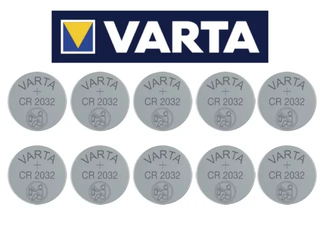 2032 Varta CR2032 10x Batterien Knopfzellen *NEU* aus 2024** 10 Stück +MHD 2032+