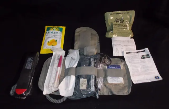 Military First Aid Kit MOLLE Multicam IFAK Sekri w/ Tourniquet Combat Quick Clot