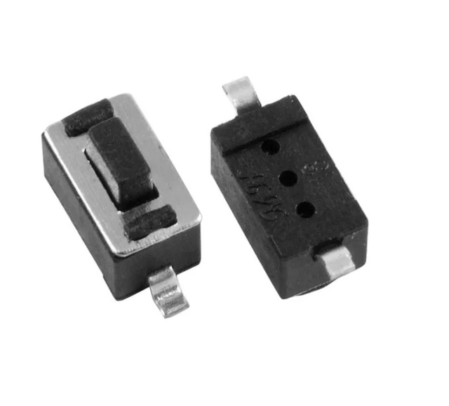 5 Pulsanti Tattili Neri 12x12x6.5mm - Micro Switch 4 Pin, Per Circuiti Stampati E Progetti Elettronici - Foto 4