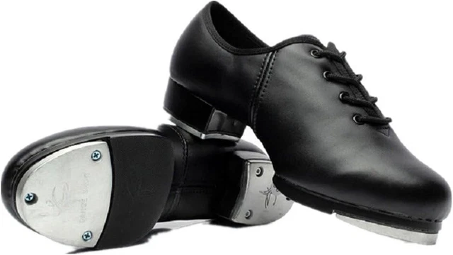 BeiBestCoat Dance Women Tap Shoes Dancing Shoes for Women,Ladies, Black (US 5.5)