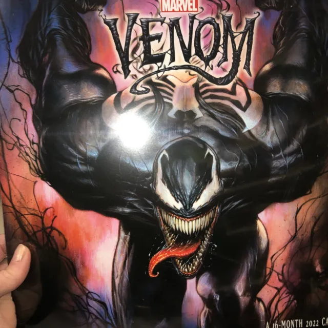 Marvel Comics Venom Comic Art Images 16 Month 2022 Wall Calendar NEW SEALED Htf