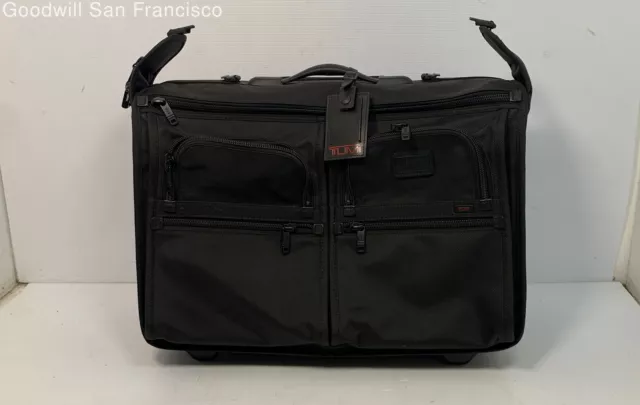 TUMI ROLLING WHEELS Garment Bag Suitcase Carry On Travel Luggage Zipper ...