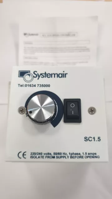 Sytemair SC1.5 Single Phase Electronic Speed Controller, 1.5amps