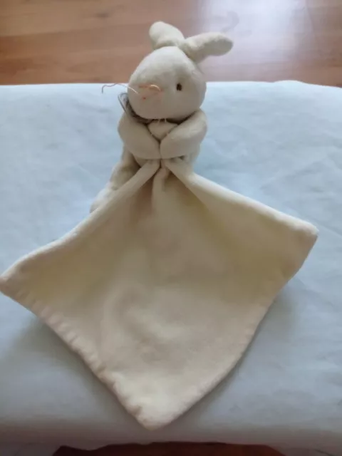 DOUDOU ET COMPAGNIE Paris White Bunny Rabbit Baby Comforter Soft