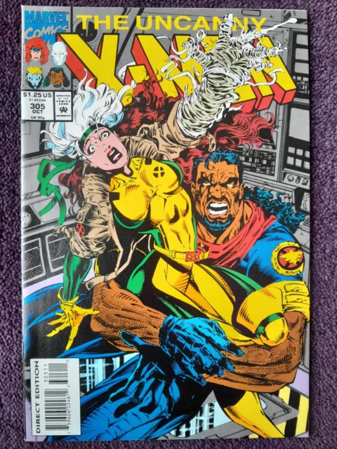 Comics: The Uncanny X Men 305 1993, 1St Cameo Team Appearance Of Phalanx.