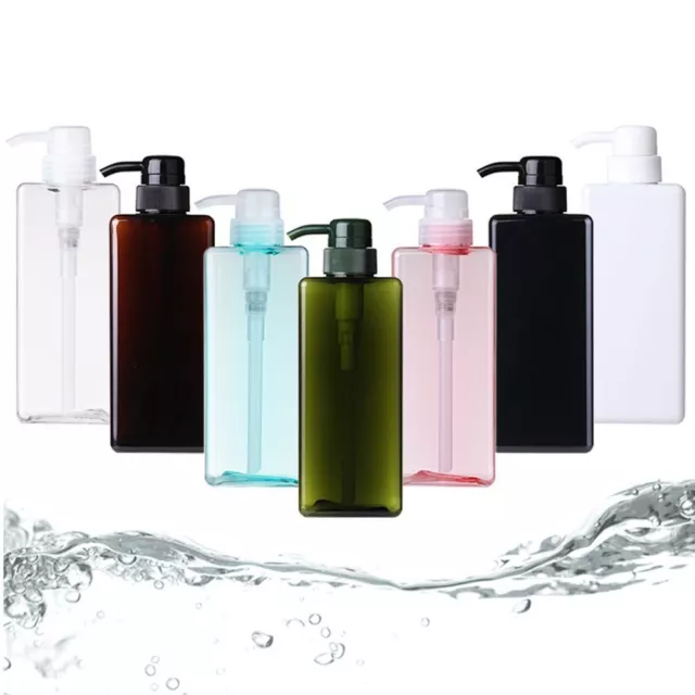 Shampoo Shower Gel Clear Liquid Soap Dispenser Pump Foaming Bottle Container