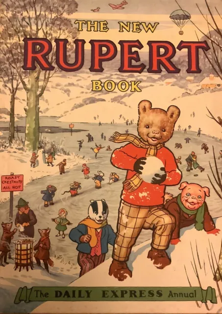 The New Rupert Book The Daily Express Annual 1951 Not Price Clipped Vintage