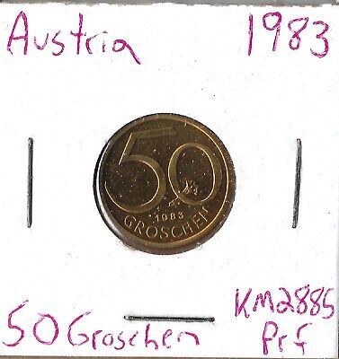 Coin Austria 50 Groschen 1983 KM2885, proof, combined shipping