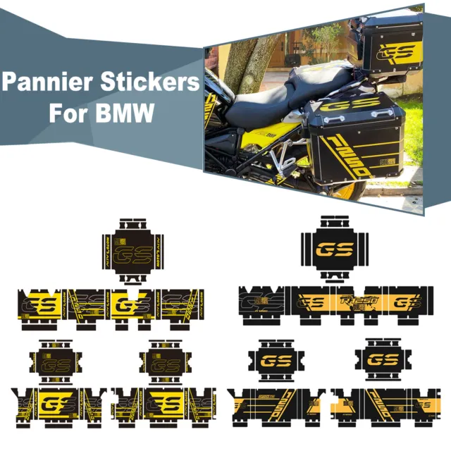 1 Set Top Side Pannier Case Stickers For BMW R1250GS/ADV Rear Luggage Box Decals