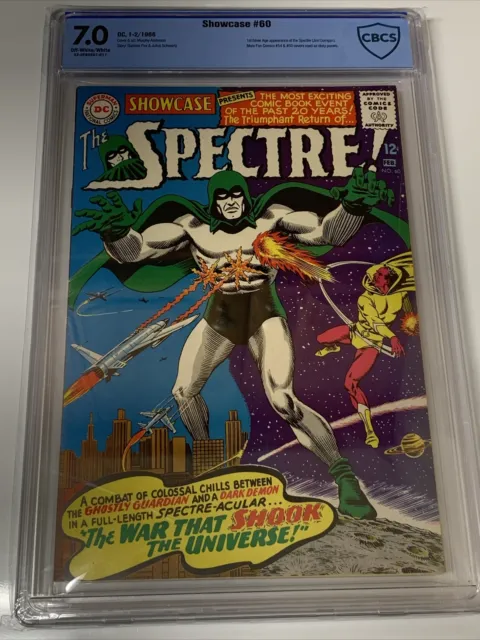 Showcase 60 7.0 CBCS Like CGC 1st SA Appearance Of Spectre OW/W