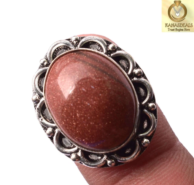 Sunstone Plated Ring Classic Jewellery 8 GM Value-Priced @1.99-69196