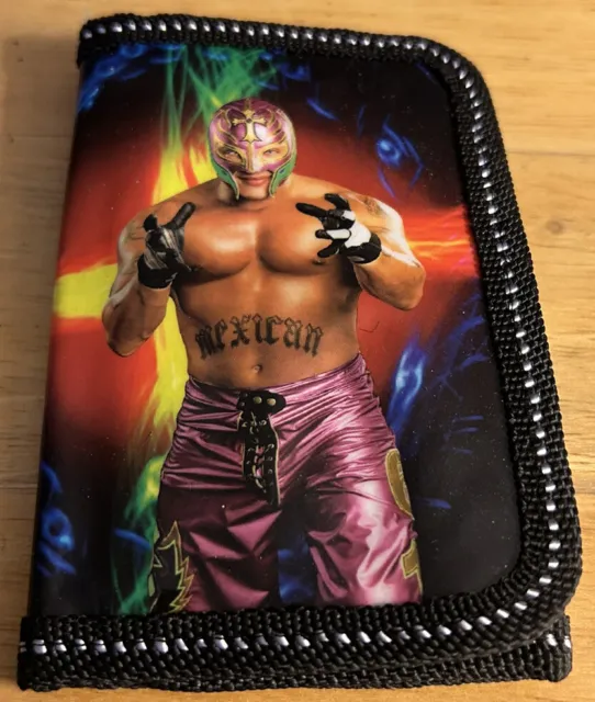 Plastic Kids Masked Wrestler With Stomach Tattoo Trifold Novelty Money Wallet
