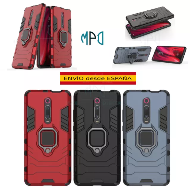 Funda + Protector para Xiaomi Mi 9T / 9T Pro Carcasa Antigolpes Magnética Anillo