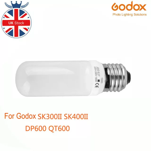 Godox 150W Studio Flash Light Bulb E27 Modeling Lamp 220v For SK300II SK400II UK