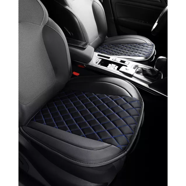 Cojines de Asiento Apto para Skoda Fabia Desde Año Fab. 1999 IN Negro/Azul Kit