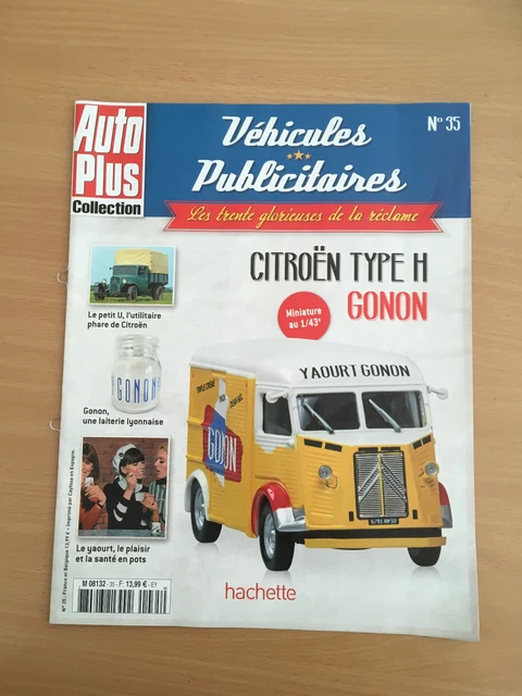 Miniature Citroën Type H Yaourt Gonon Au 1/43 - Collection Véhicules Publicitaires N°35 Hachette, Occasion