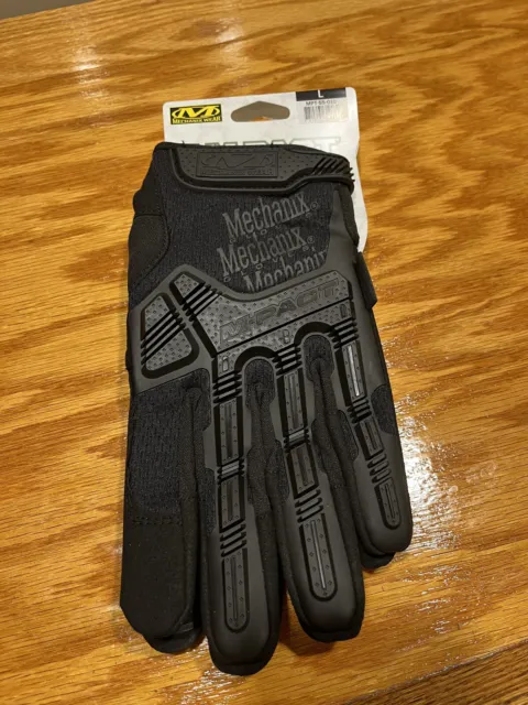 Mechanix Wear M-Pact Gloves Black Large MP-55-010 - New!