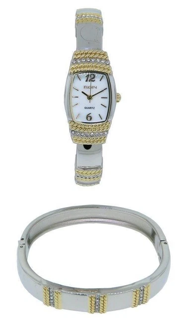 Montre neuve AVON à quartz avec strass bracelet cuir noir