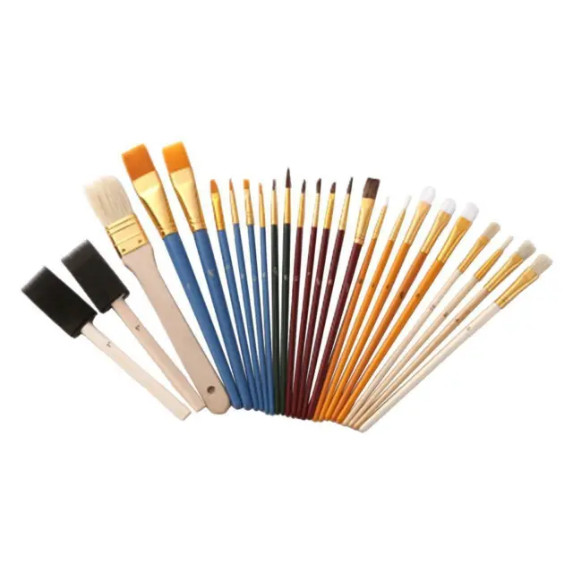Set di pennelli da pittura per artisti 25X Pennello da tamponamento in schiuma