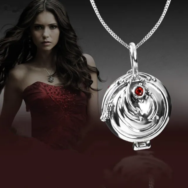 The Vampire Diaries Elena Gilbert während Eisenkraut 925 Silber Halskette Kette