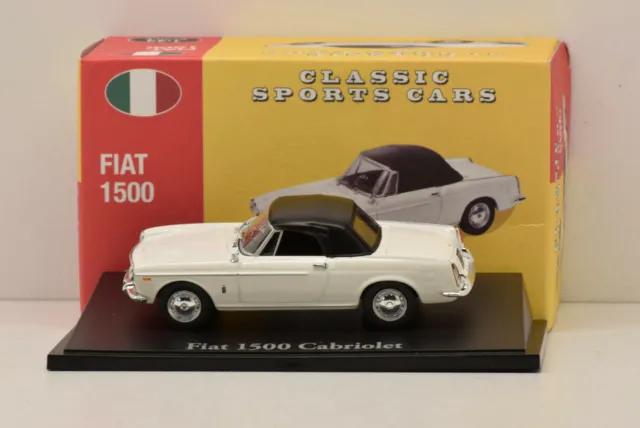 Fiat 1500 Convertible Closed Soft Top 1960 Norev 1/43 Neuf En Boite