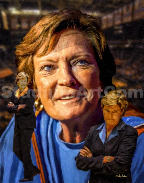 Pat Summitt Tennessee Lady Vols Womens Basketball Coach Art 02 8x10 - 48x36
