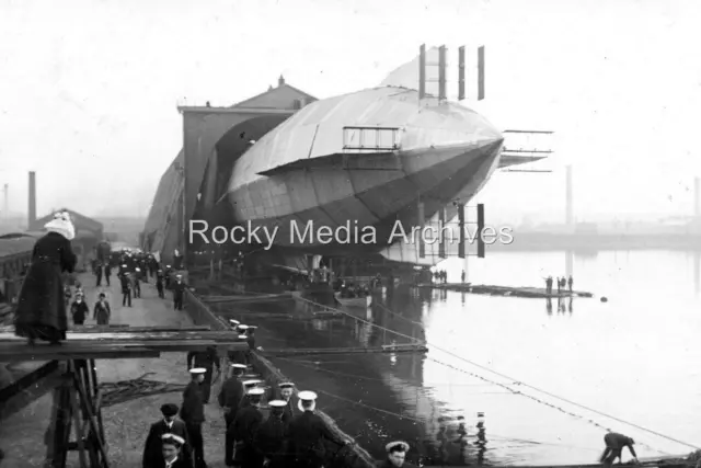 Sdf-78 Launch Of Vickers Naval Airship, Barrow-in-Furness. Photo