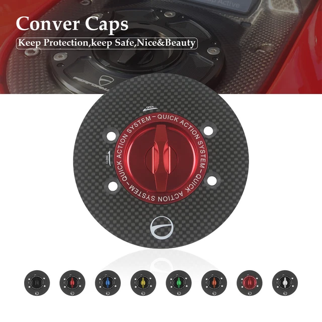 NEW RACING CARBON Fiber Gas Fuel Tank Caps for BMW F800GS ADV F800R