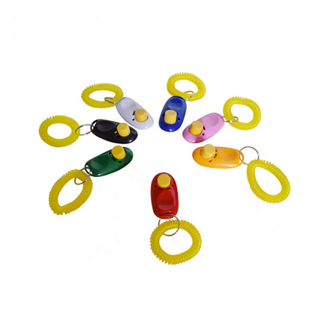 7 piezas Clicker para entrenamiento de perros herramientas universales entrenamiento con clicker