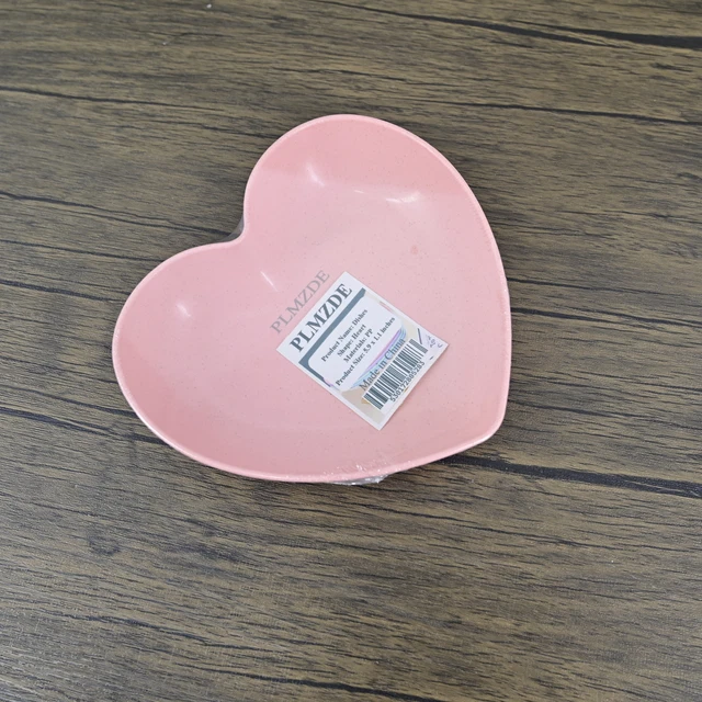 PLMZDE Heart Shaped Dinner Plates Salad Dessert Plate