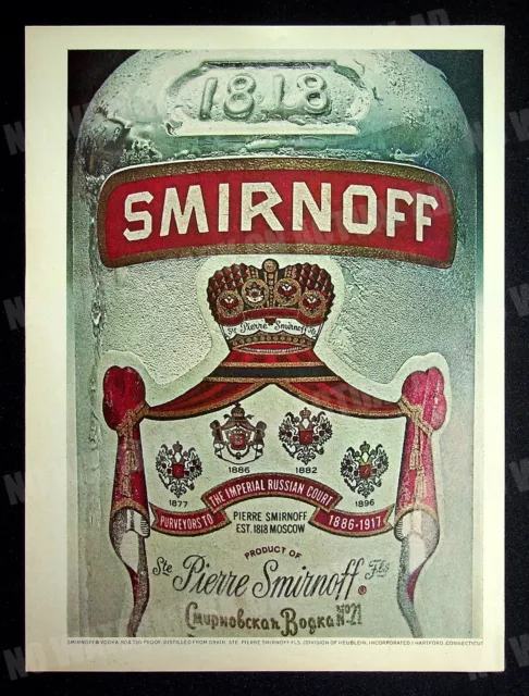 Smirnoff Vodka 1979 Trade Print Magazine Ad Alcohol Poster ADVERT