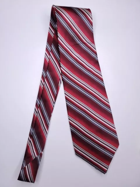 Pierre Cardin Mens Formal Necktie 59"Lx4"W Red/White Neck Tie