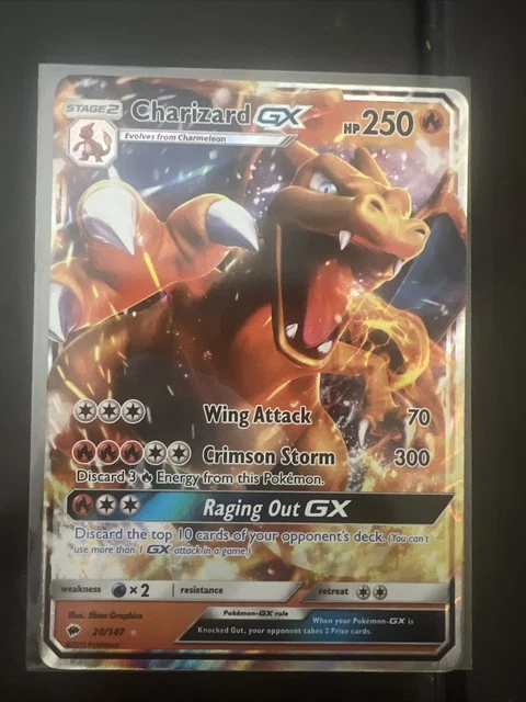 Pokémon TCG Charizard GX Burning Shadows 20/147 Holo Ultra Rare