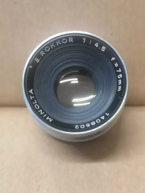 Minolta E Rokkor 75mm f4.5 Enlarger Lens