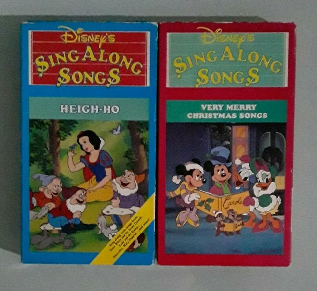 VIDEOCASSETTA VHS DISNEY'S Sing Along Songs Very Merry Christmas vol 8