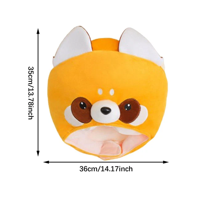 RACCOON HEADGEAR FANCY Dress Cute Photo Prop for Men Women Stuffed Toy