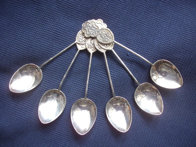 12 Petites Cuillères En Argent Massif Poinçon Minerve - État D'usage #5292