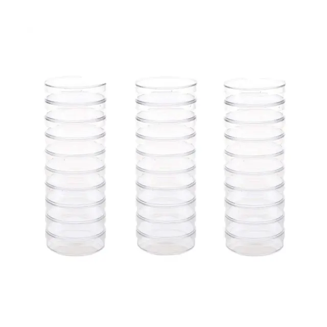30 Pack 90 X 15Mm Culture Dishes for School,Laboratories, Party E4N6