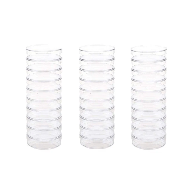 30 Pack 90 X 15Mm Culture Dishes for School,Laboratories, Party E4N6