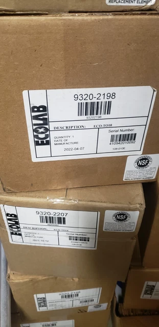 Ecolab Water filter 9320-2198  ECO-TO10 *Brand New*  OEM