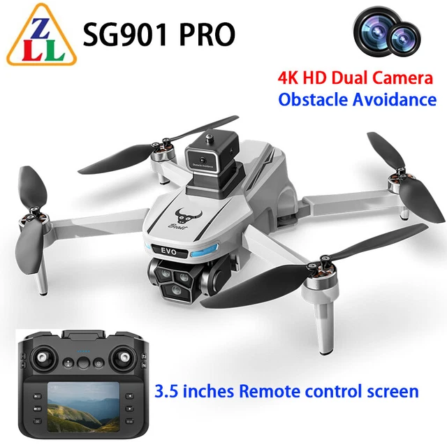ZLL SG901 PRO RC Drone 4K HD Dual Camera Selfie Obstacle Avoidance ...