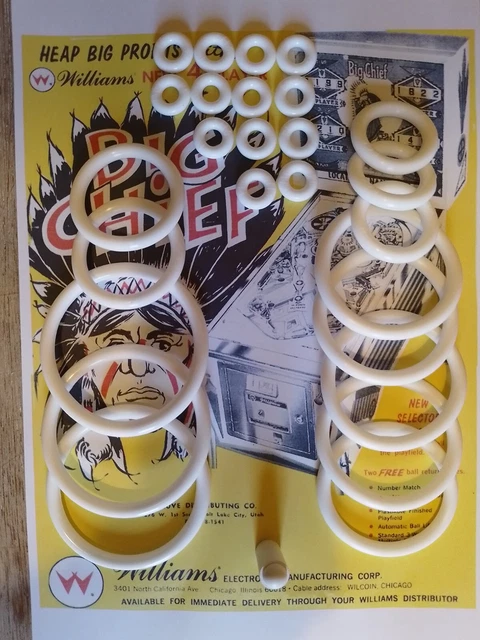 Kit élastiques Caoutchouc Pour Flipper Williams Strike Zone - Rechange Neuf