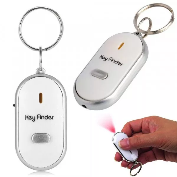 Portachiavi Sonoro KEY FINDER Trova Chiavi con Sensore Fischio Cerca e Luce Led