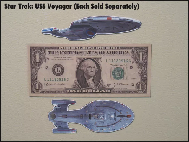 Fridge Fun Refrigerator Magnet STAR TREK SHIP USS Voyager -A- Diecut 3